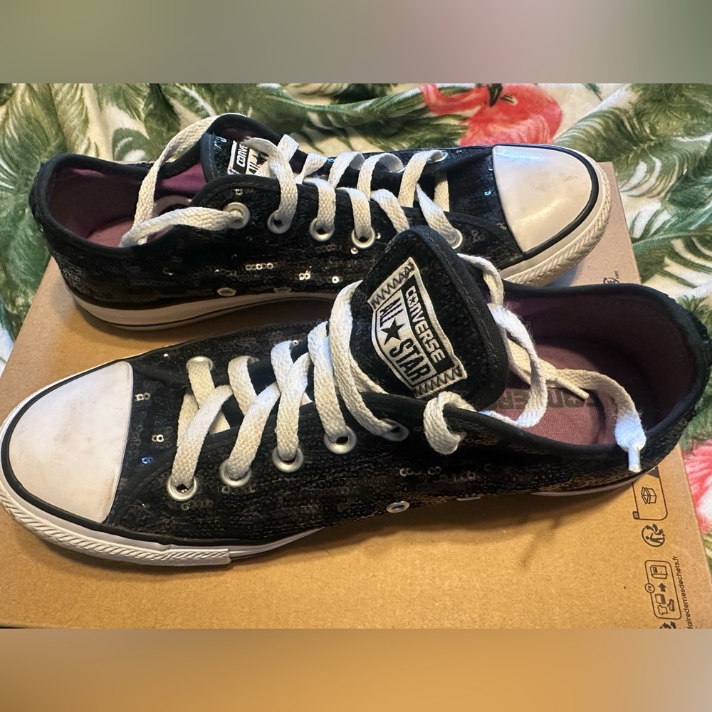 Converse all star ⭐️ glitter size 9